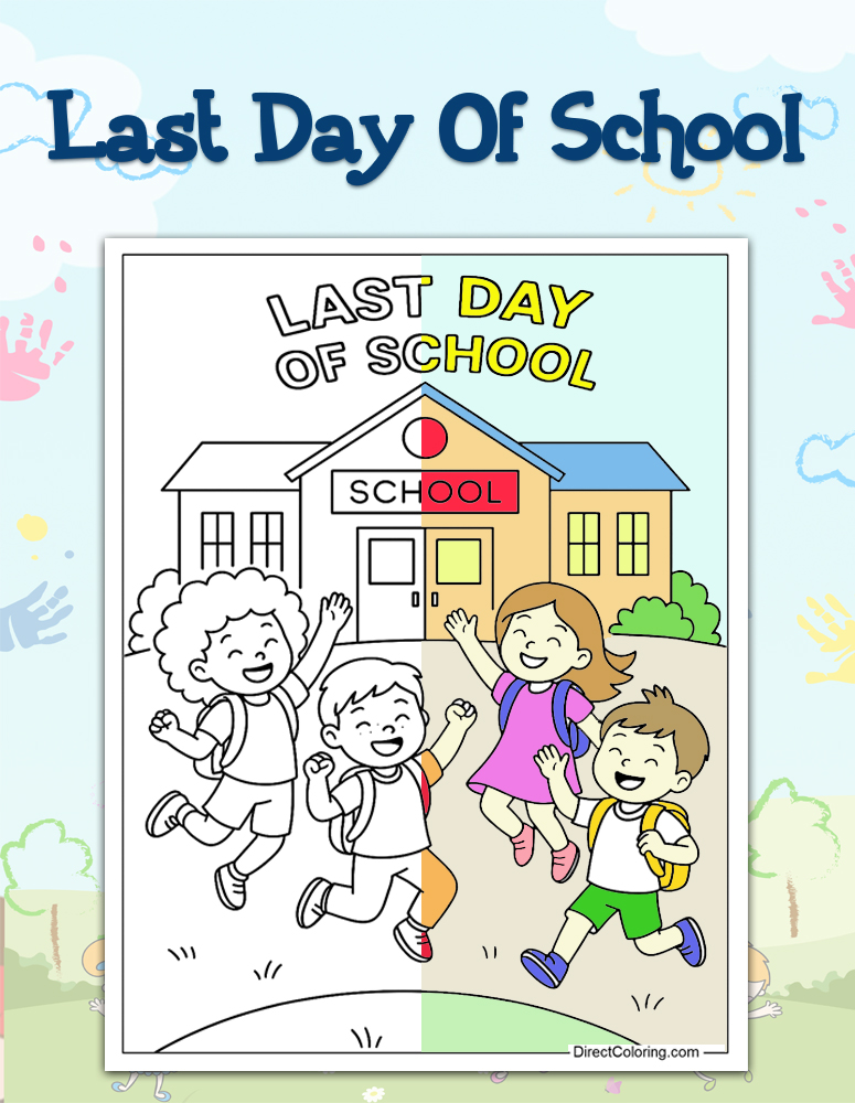 Last Day of School Coloring Pages